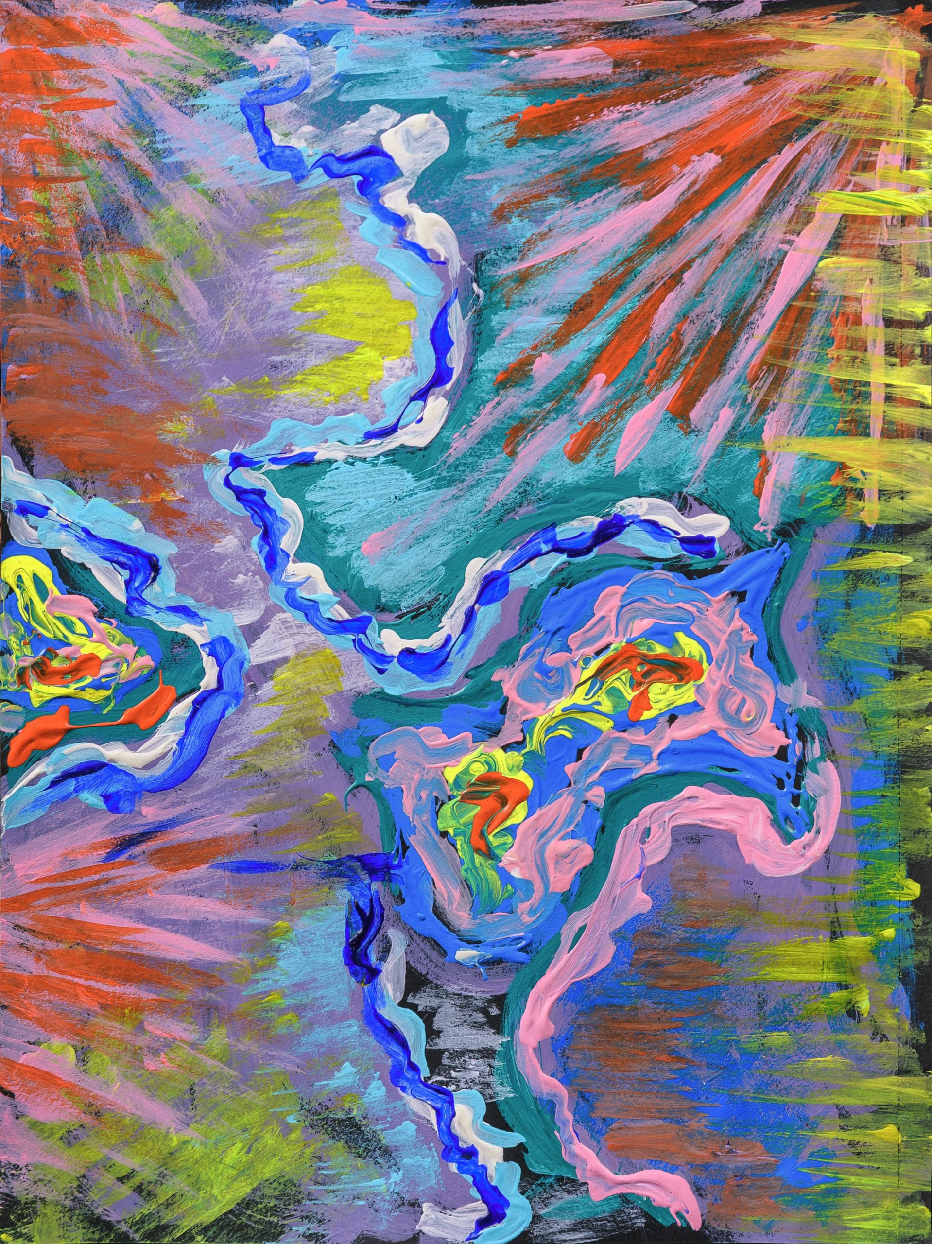 You are currently viewing Kosmos | akryl na papierze | 14,8x21cm