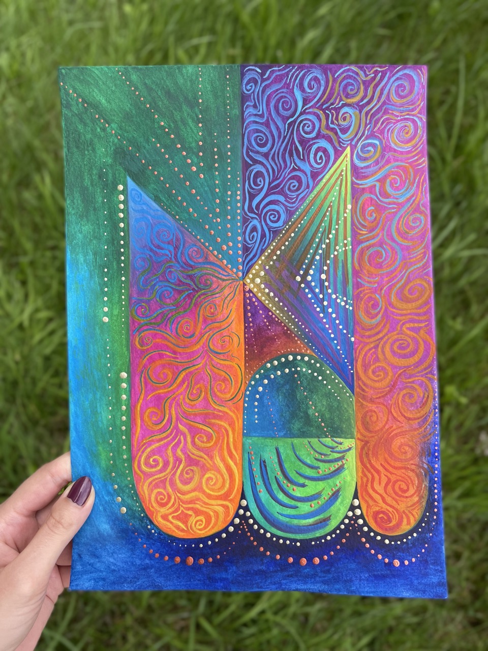 You are currently viewing afirmacja Wszystko czego potrzebuję mam już w sobie | akwarela na papierze | 21×29,7cm