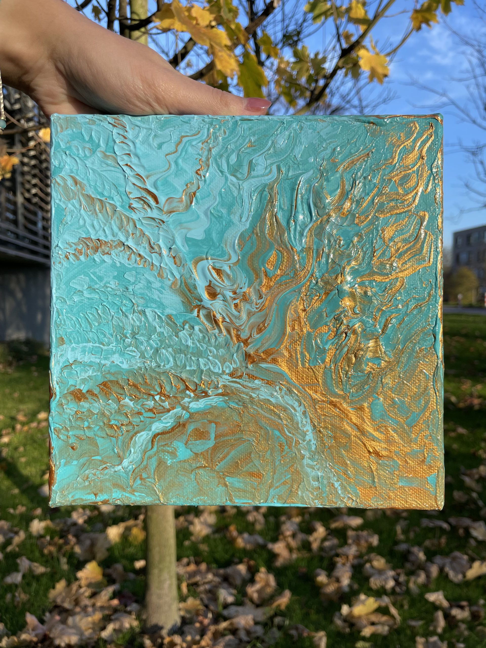You are currently viewing Ocean’s Love | akryl na płótnie | 20x20cm