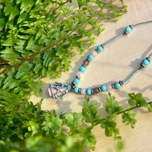 Morski naszyjnik choker z muszelką