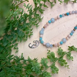 Morski naszyjnik choker z konikiem morskim