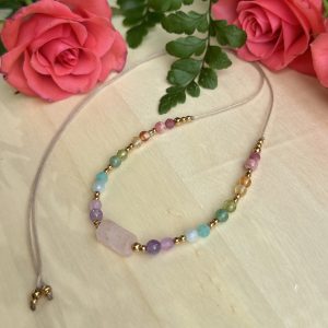 Tęczowy naszyjnik wdzięczności choker