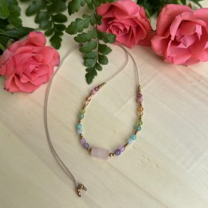 Tęczowy naszyjnik wdzięczności choker