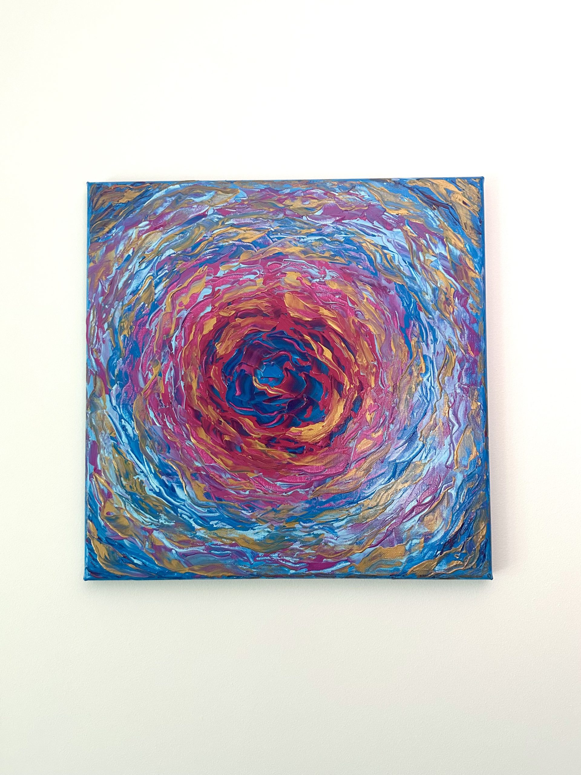 You are currently viewing Dance of Flames | akryl na płótnie | 40×40 cm